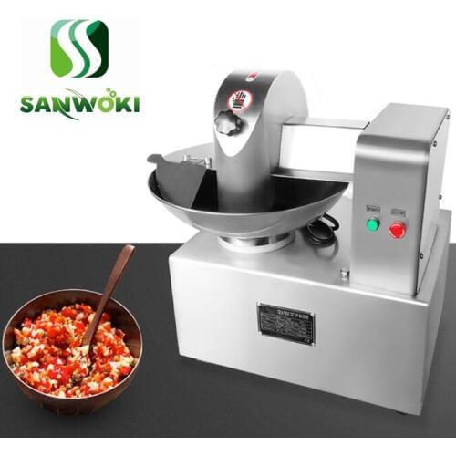 5L vegetable bowl cutter meat bowl mixer machine garlic Grinder Machine sausage meat dicing machine meat mud grinding machine