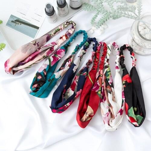 Fashion Hair Bands Girls series Hair Bands Elastic Hair Bands Cloth art Hair Bands Flowers Hair Bands geranium Hair Bands