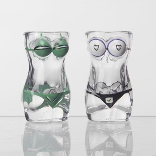 30ml Shot Glasses For Vodka Whisky Alcohol Cup Weddin Wineglass Creative Sexy Bikini Beauty Body Shape Party Bar Tools Gift