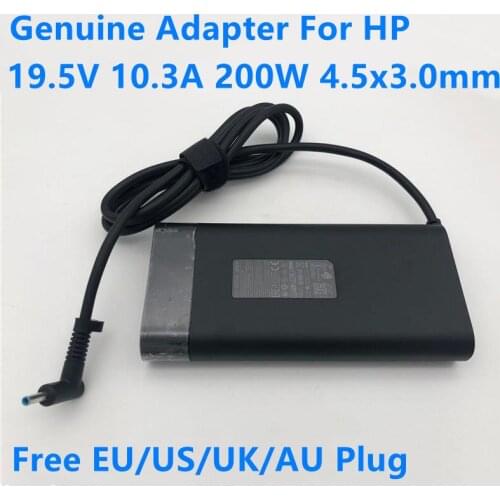 Original AC Adapter TPN-LA10 19.5V 10.3A 200W For HP TPN-DA10 ZBOOK17 G6 G4 G3 G5 OMEN AIR PRO PLUS 456 Laptop Power Charger