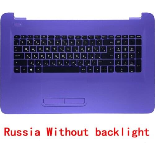 Original New For HP PAVILION 17-AY 17-BA 17-X 17-Y 270 G5 Pamret Upper Case With Keyboard Russia Language Purple