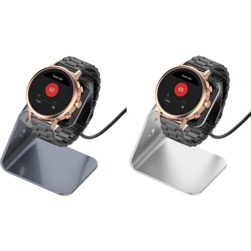 Portable Magnetic USB Aluminum Alloy Stable Charger Stand Watch Charging Dock for Fossil Gen 4/Gen 5, for Misfit Vapor2