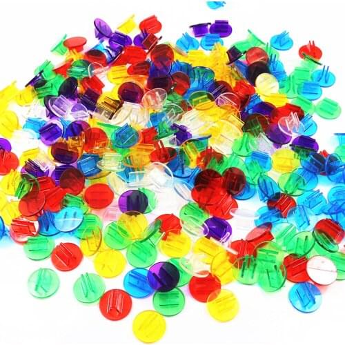 Transparent 100pcs Plastic Games Card Stands Accessories for 2mm Paper Cards Board Game Components Card Holder