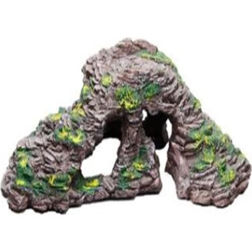 Hot Sale Dodging Landscaping Fish Tank Tortoise Resting Climbing Slope Basking Platform Resin Material Aquarium Decoration