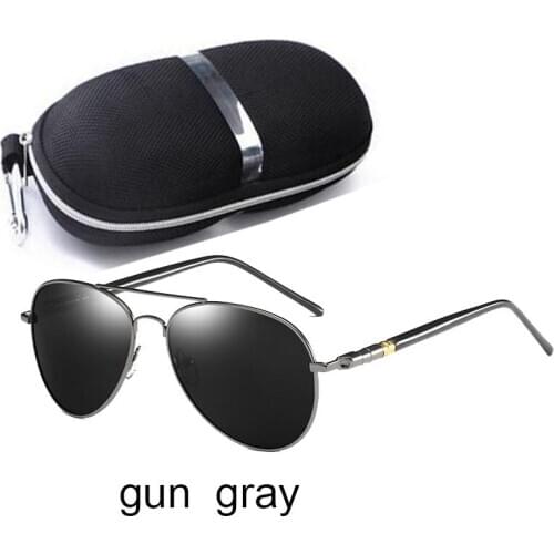 2020 Sunglasses Polarized Night vision Navy Air Force Sun glasses Men Women Pilot Double Beam Glasses