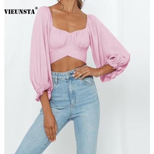 Solid Color One Word Collar Sexy Navel Ultrashort Bandage Two Wear Long Sleeve Fashion Square Collar Floral Printing T-Shirt XL