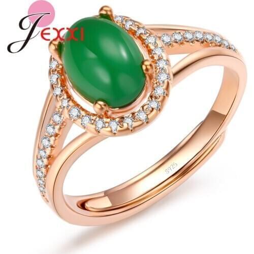 New Design Women Ring 925 Silver Rose Gold Bague Luxury Jewelry Classic Style Anel Female Opening Anillo Birthday Presents