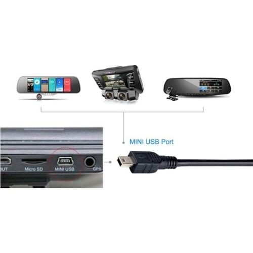 0.8m Mini USB Cable Mini USB to Mini USB Cable 5 Pin B for MP3 MP4 Player Camera