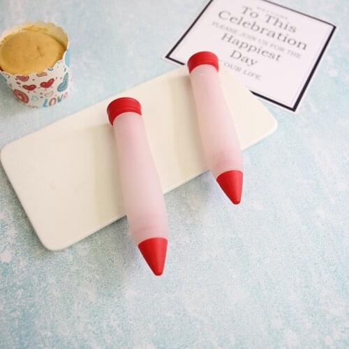 1Pc Silicone Fondant Cake Pen Pastry Icing Writing Syringe Baking Decor Kitchen Diy Tools Dessert Decorators Kitchen Accessories