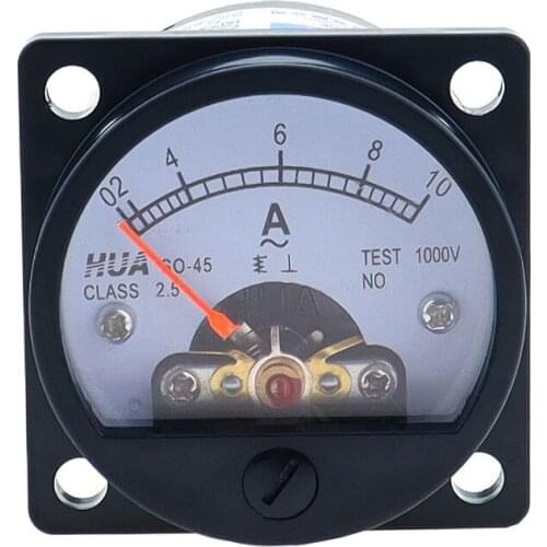 1Pcs SO-45 AC Analog Ammeter 1A 3A 5A 10A 20A 30A 50A 75A 100A 150A 200A 250A 300A Pointer meter/Current Meter/Panel Meter