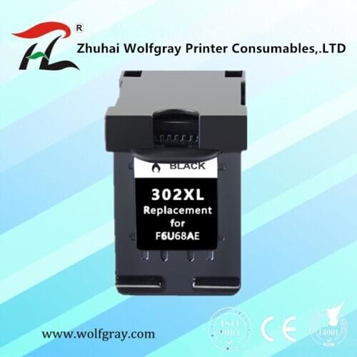 1PK Compatible black Ink Cartridge for HP 302xl 302 for HP302 Deskjet 2130 1110 3630 Officejet 3830 4650 ENVY 4520 4522