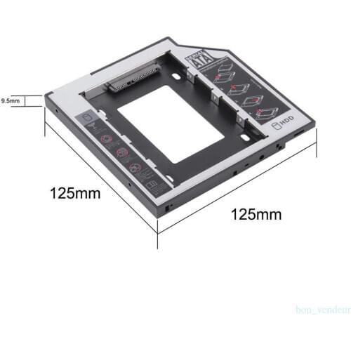 9.5mm SATA HDD SSD Hard Drive Disk Caddy for Acer Aspire V3-472P V3-472PG V3-572 V3-572G V3-572P V3-572PG TimelineX 5830T