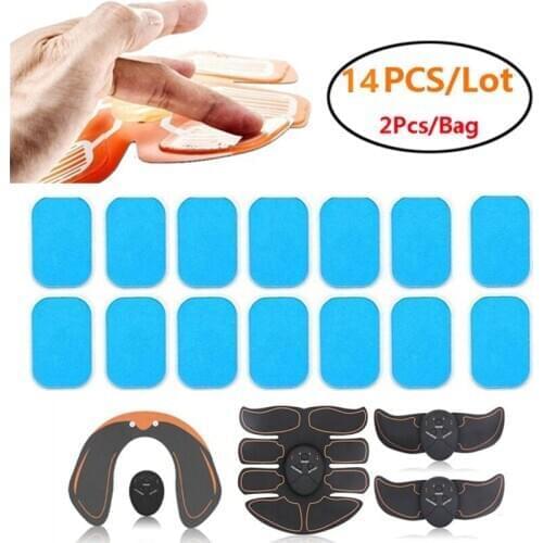 14PCS ABS Stimulator Training Replacement Gel Sheet Pads for Abdominal Muscle Trainer Massager Accessories Hydrogel Pads Sticker