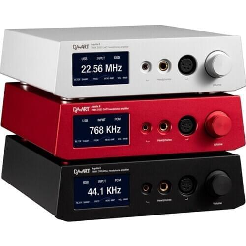 DAART YuLong Aqulia II DAC & Headphone Amplifier ESS9038PRO 768kHz/32Bit DSD512 Support USB/Coaxial/Optical/AES/EBU input