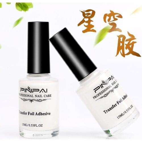 Nail Foils Glue Manicure Nail Art Gel Varnish Starry Sky Clear Adhesive Star Glue for Nail Foils Transfer Paper