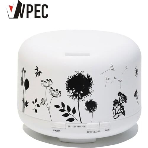 VVPEC 500ml Classical Ultrasonic aromatherapy humidifier Essential oil diffuser For Home Offce