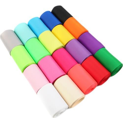 24Multi-Colors 10Yards 3" 75mm Grosgrain Ribbon Fabric Light Color Tape Crafts Hair Bow Home Packing Gift Wrapping DIY,10Y40734