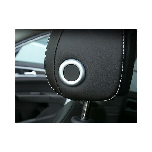 Matte Interior Headrest Adjustment Cover Trim 2pcs for VW Golf MK7 2013-2018