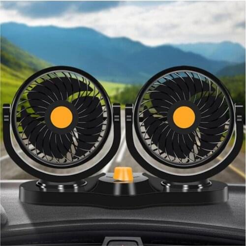 Mini Electric Car Fan Low Noise Summer Car Air Conditioner 360 Degree Rotating Cooling Fan car Cooler ventilador 12V/24V