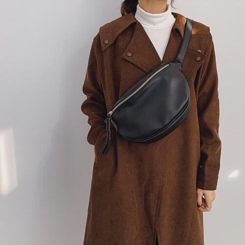 Fashion Women Crossbody Bag PU Leather Waist Bags Female Luxury Designer Shoulder Handbag Lady Versatile Chest Pack Purse Bags