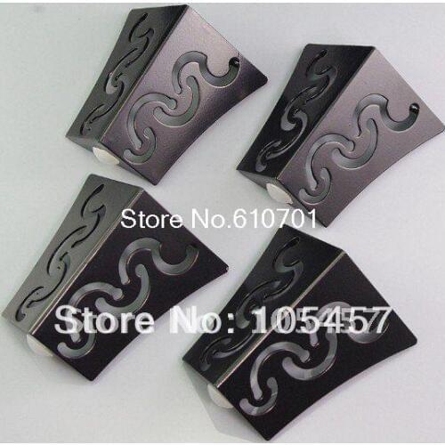 Set Metal Furniture Cabinet Legs Tea Table Bed Chair Sofa Leg Feet 4pcs 4"