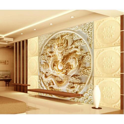 3d wallpaper for room Jade carved dragon TV wall photo 3d wallpaper custom 3d photo wallpaper