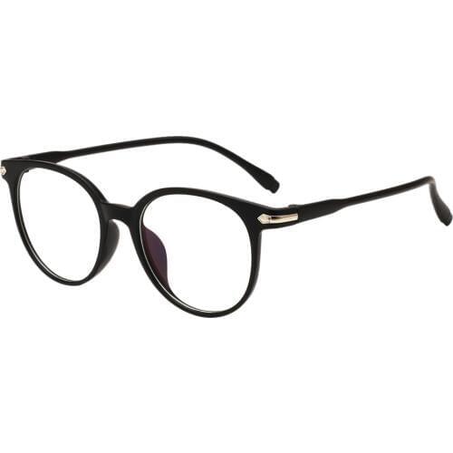 2020 NEW Transparent Round Glasses Spectacle Frame Nerd Female Eyeglass Frame Points Zero Vintage Plain Glasses Clear Lens