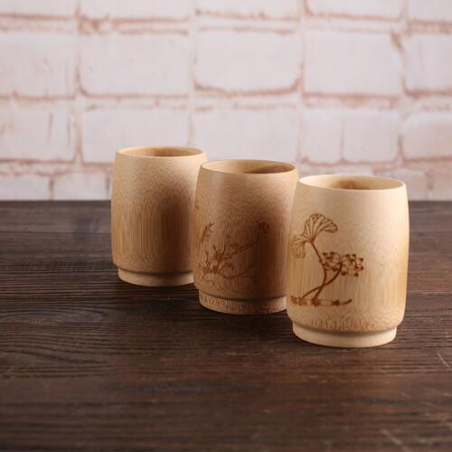 Quaint Tea Cups Wooden Tube Natural Bamboo Teacup Beer Wine Household Home Drinkware Drinking Tools