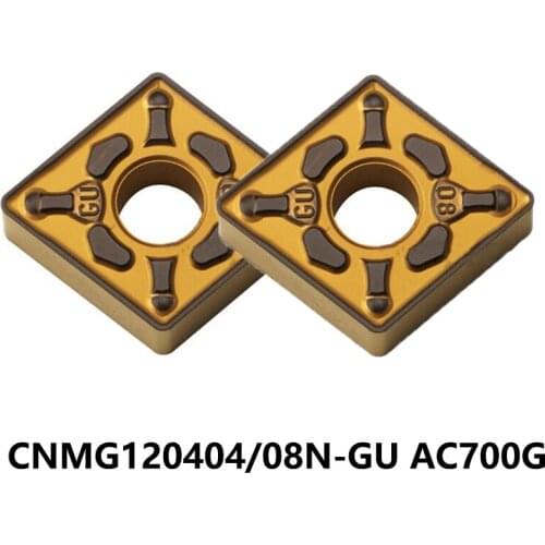 Original CNMG 120404 Carbide Inserts CNMG120404N-GU CNMG120408N-GU AC700G CNMG120404 CNMG120408 Turning Cutting Tools CNC Cutter