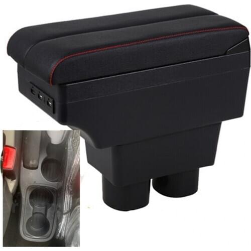 For Ford Figo armrest box central content box interior Armrests Storage car-styling accessories part with USB