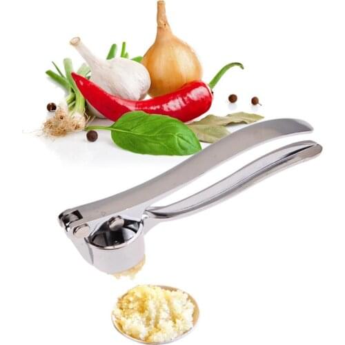 Garlic Presses 3cm Round Stainless Steel Kitchen Squeeze Tool Alloy Crusher Garlic Presses Fruit Vegetable Cooking Tools