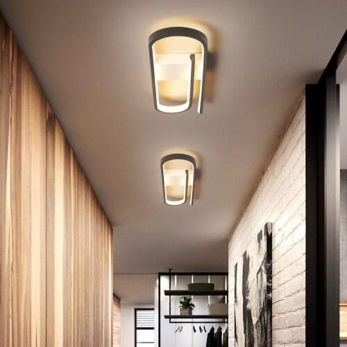 Simple Modern Long Strip LED Chandelier Aisle Corridor Nordic Hallway Lamp Home Personalized Cloakroom Ceiling Lights Lighting