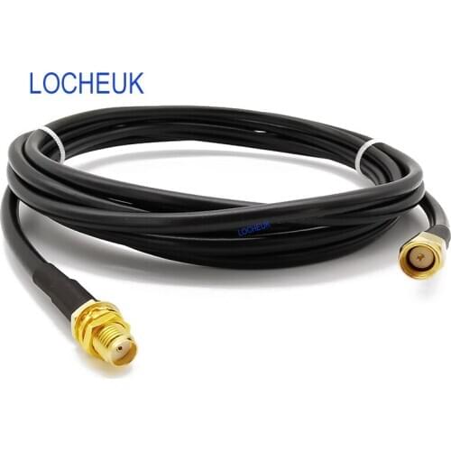 RF Coaxial Cable SMA Male to SMA Female Plug Connector Handheld Ham Radio Antenna RG58 Extension Coaxial Cable 1M 3M 6M 9M 12M