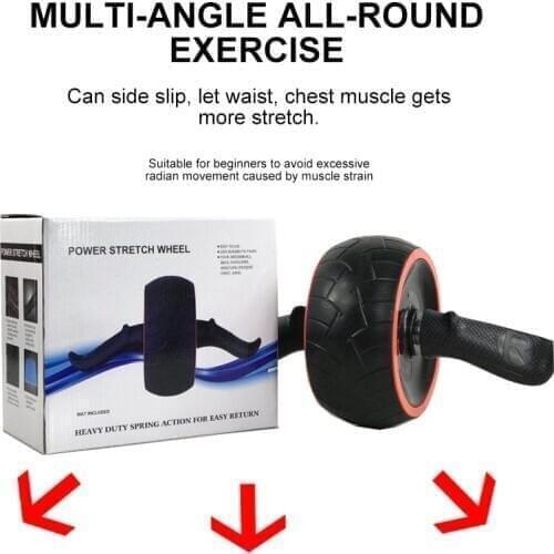 Abdominal Exercise Roller Durable Abdominal Exercise Equipments Effective Grip Gym Speed Training Roller Exercise Rebound Wheel