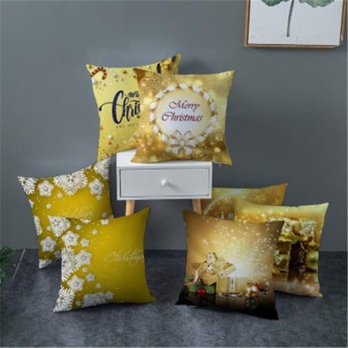44cm*44cm±1cm Christmas Cushion Cover Decorative Xmas Pillowcase Pillow Cover Home Decor Decoration car pillowcase 5z