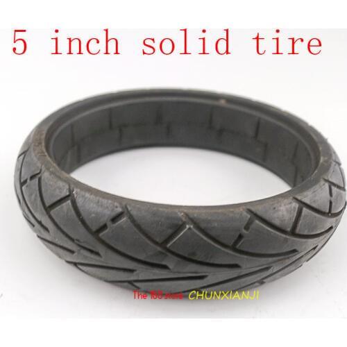Good quality 5 inch tires solid tyres fit 5inch Wheelbarrow ,electric scooter wheels