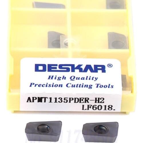 10pcs APMT1135PDER-H2 M2 XM LF6018 Carbide Insert APMT1604PDER-H2 M2 APMT1605 PEER XM LF6018 CNC Lathe Tool Milling Turning Tool
