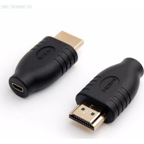 Universal Standard HDMI Male Type A To Micro HDMI Type D Female Socket Adapter Converter Travel 100pcs/lot
