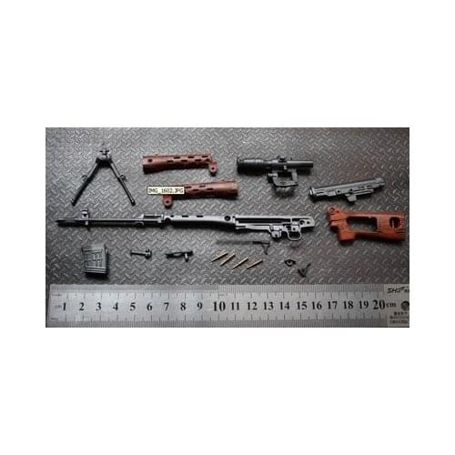 1: 6 Dragonov sniper rifle model weapon, full alloy disassembly and assembly