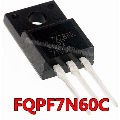 10PCS/Lot FQPF7N60 7N60 fqpf7n60 Triode TO-220F New Original Wholesale