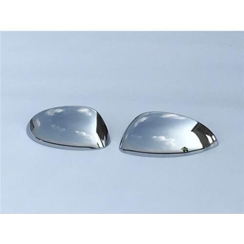 For Nissan Juke 2011 2012 2013 2Pcs Exterior Accessories Door Side Mirror Chrome Trim Covers Rear View Cap Car Styling