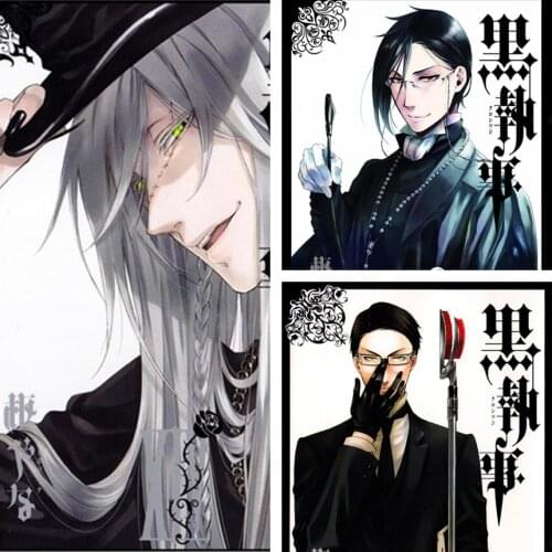 5D DIY Diamond Painting Anime "Kuroshitsuji" Cross Stitch Kits Square Round Daimond Embroidery Full Mosaic Home Decor