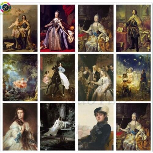 5D DIY Diamond Painting Famous Russian Art Painting Square Round Diamond Embroidered Cross Stitch Mosaic Kit Home Decoration Gif