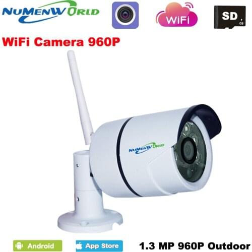 960P HD IP Camera Outdoor Night Vision ONVIF H.264 Motion Detection Email Alert Remote View Via Smart Phone support SD memory