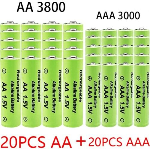 1.5V AA + AAA NI MH Rechargeable AA Battery AAA Alkaline 2100-3000mah For Torch Toys Clock MP3 Player Replace Ni-Mh Battery