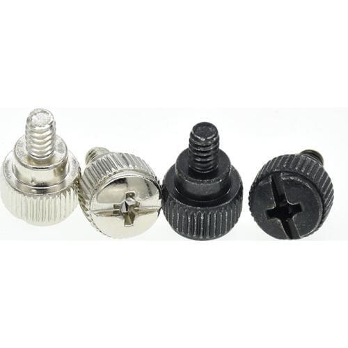 10Pcs 6#-32*5 Computer PC Case Cooling Round Toolless Adjustment Screw Thumbscrews Thumb Screw M3.5