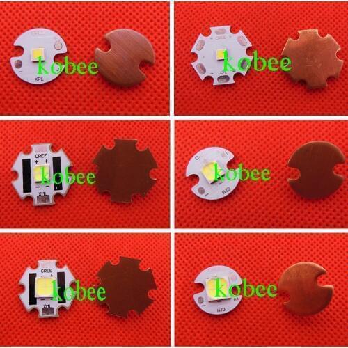 CREE XHP35 XHP50 XHP70 6500K Cold White LED Emitter 6V 12V with 16mm 20mm Alumium Cooper PCB