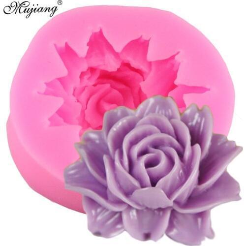 Flower Silicone Mold Chrysanthemum Fondant Cake Decorating Tools Rose Cookie Baking Polymer Clay Candy Chocolate Gumpaste Mould
