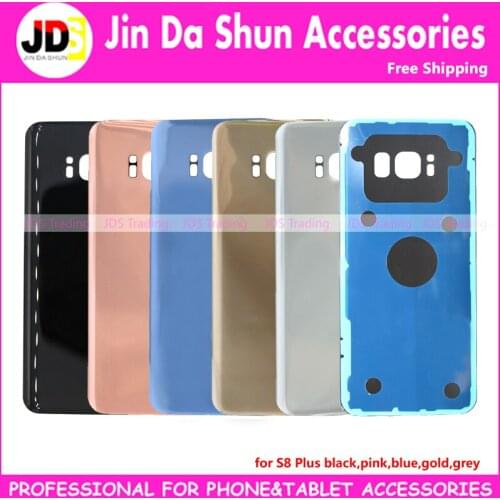 DHL For Samsung Galaxy S8 Plus S8+ G955 SM-G955F Back Housing Battery Door Cover Rear Phone Case with LOGO+Adhesive Gule+IMEI