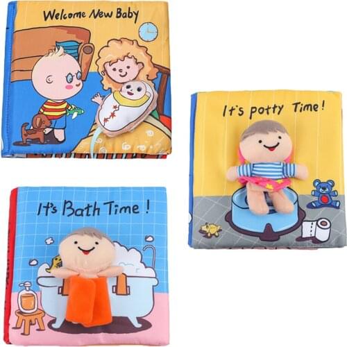 Children Kids Cloth Book Intelligence Development Toy Cognize Books Present